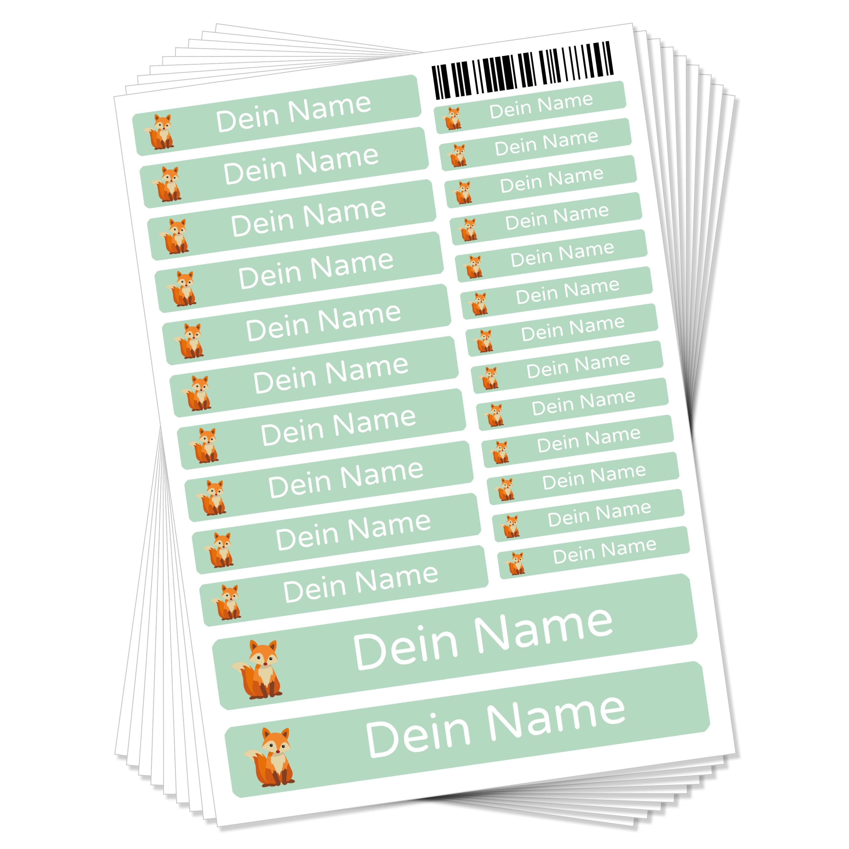 Personalisierbare Aufkleber