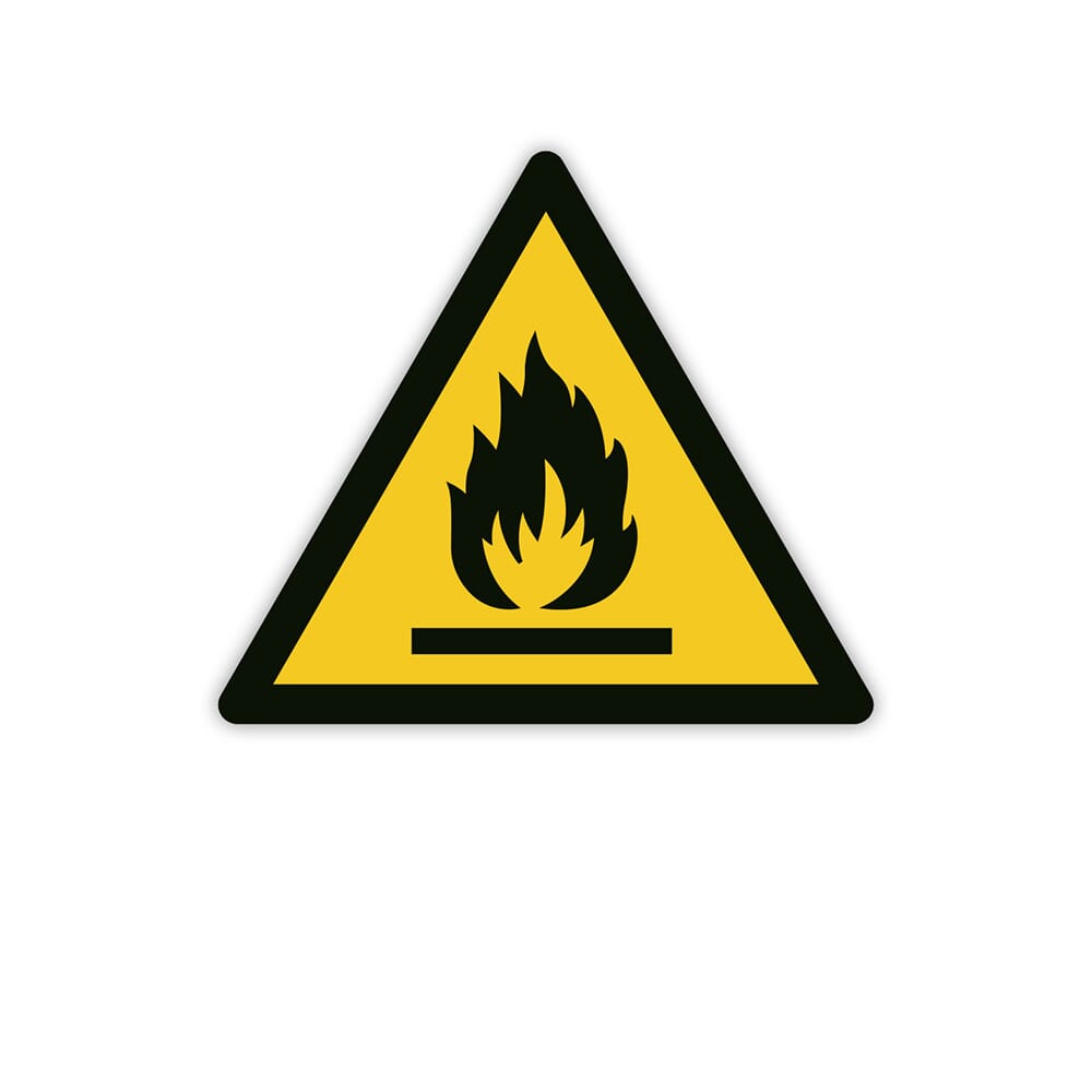 Warnzeichen-Aufkleber