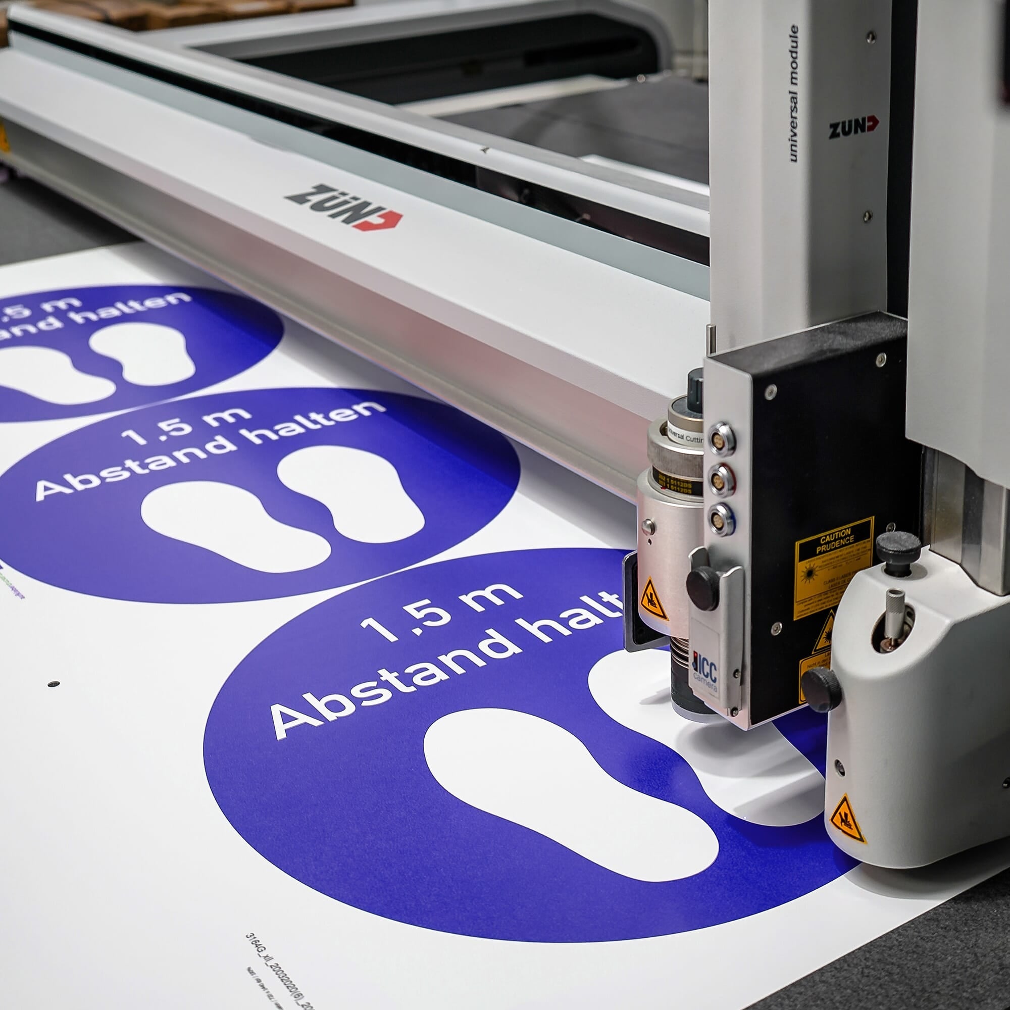 Aufkleber PRIVATWEG – DURCHGANG VERBOTEN (3 St. signalblau, 300x200 mm)