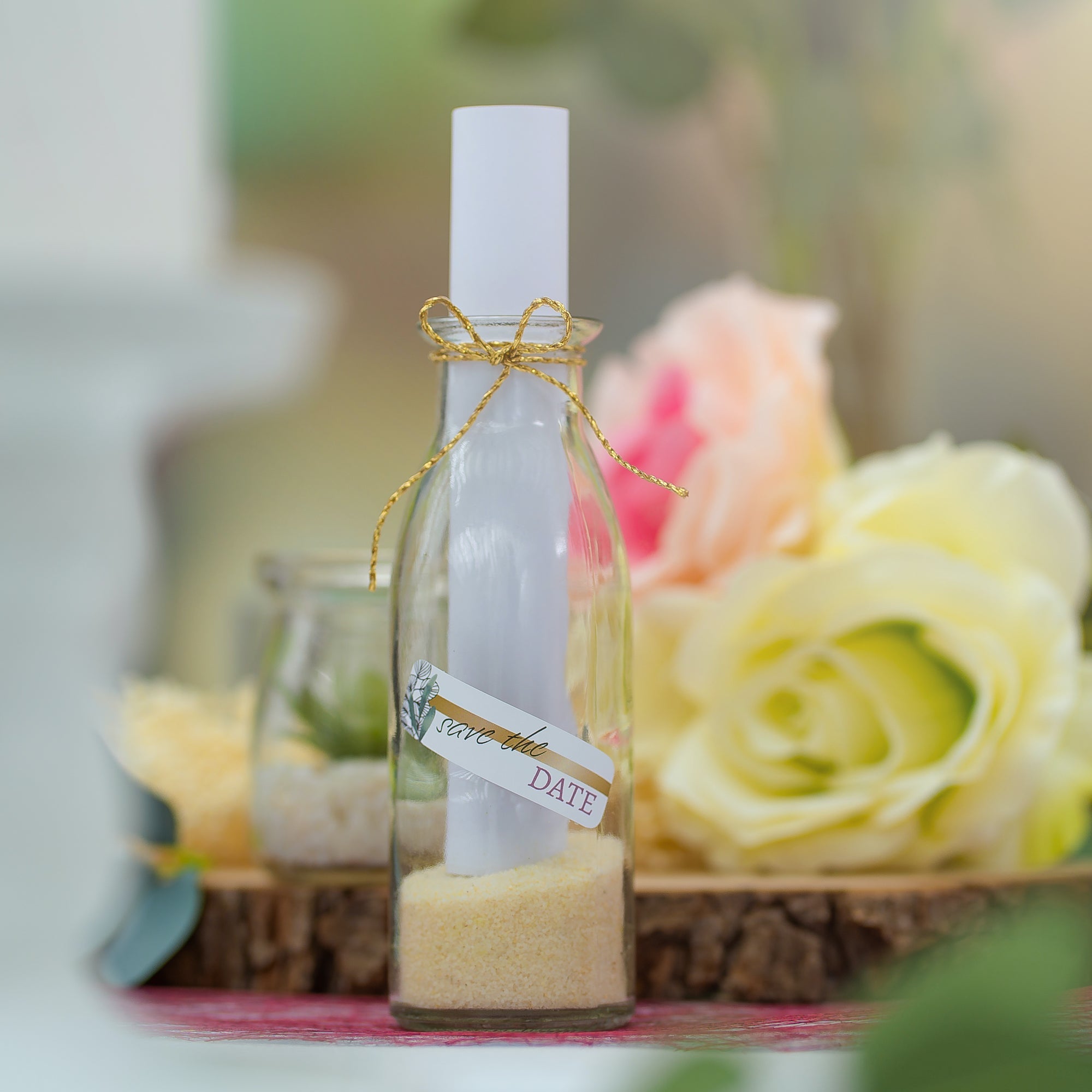 Aufkleber für Hochzeit "Eukalyptus" (Set mit 80 Aufklebern in verschiedenen Größen & Texte)