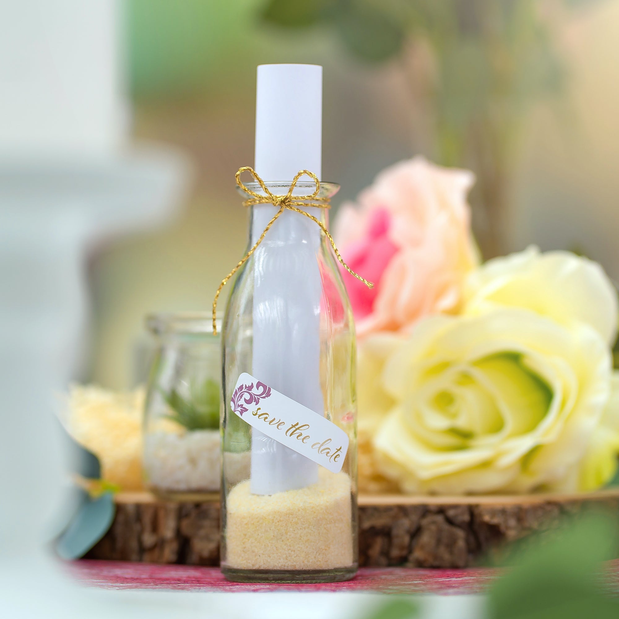 Aufkleber für Hochzeit "Ornament" (Set mit 80 Aufklebern in verschiedenen Größen & Texte)