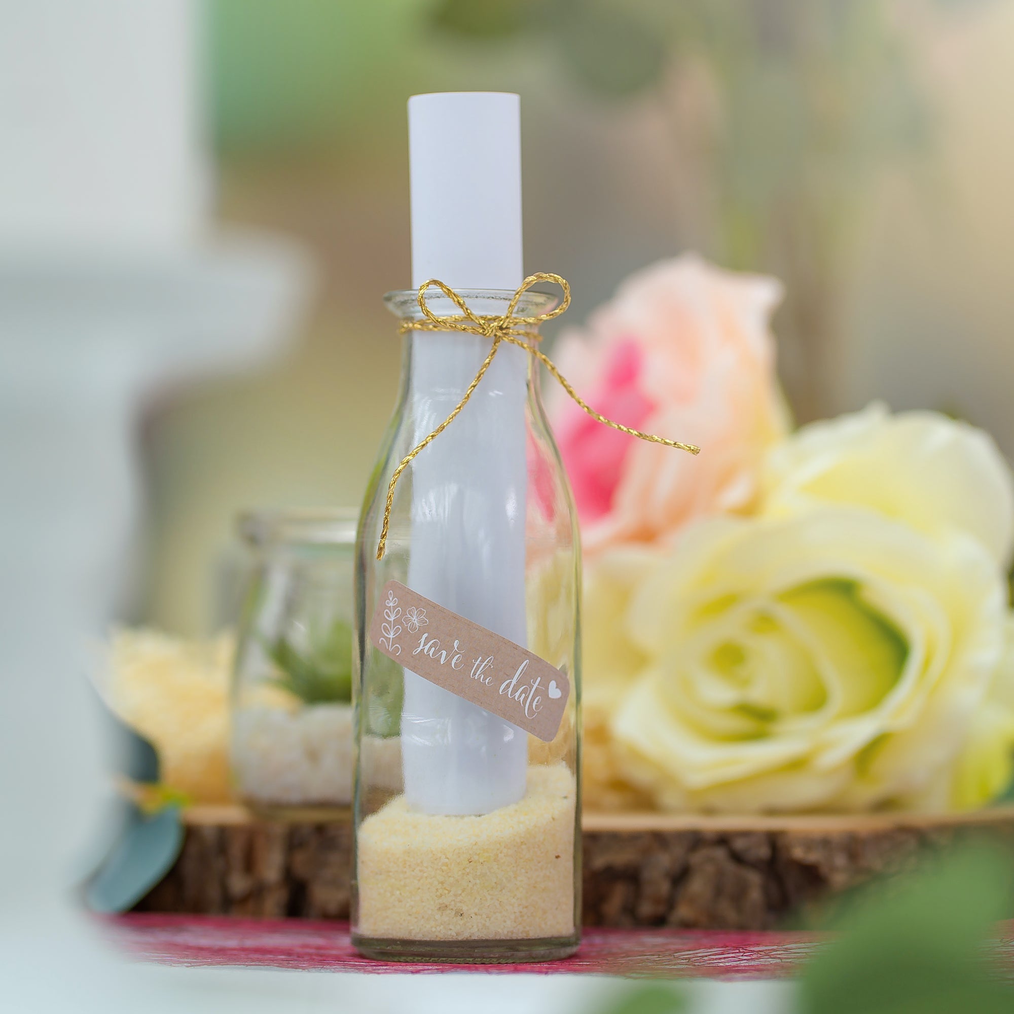 Aufkleber für Hochzeit "Papierdekor" (Set mit 80 Aufklebern in verschiedenen Größen & Texte)