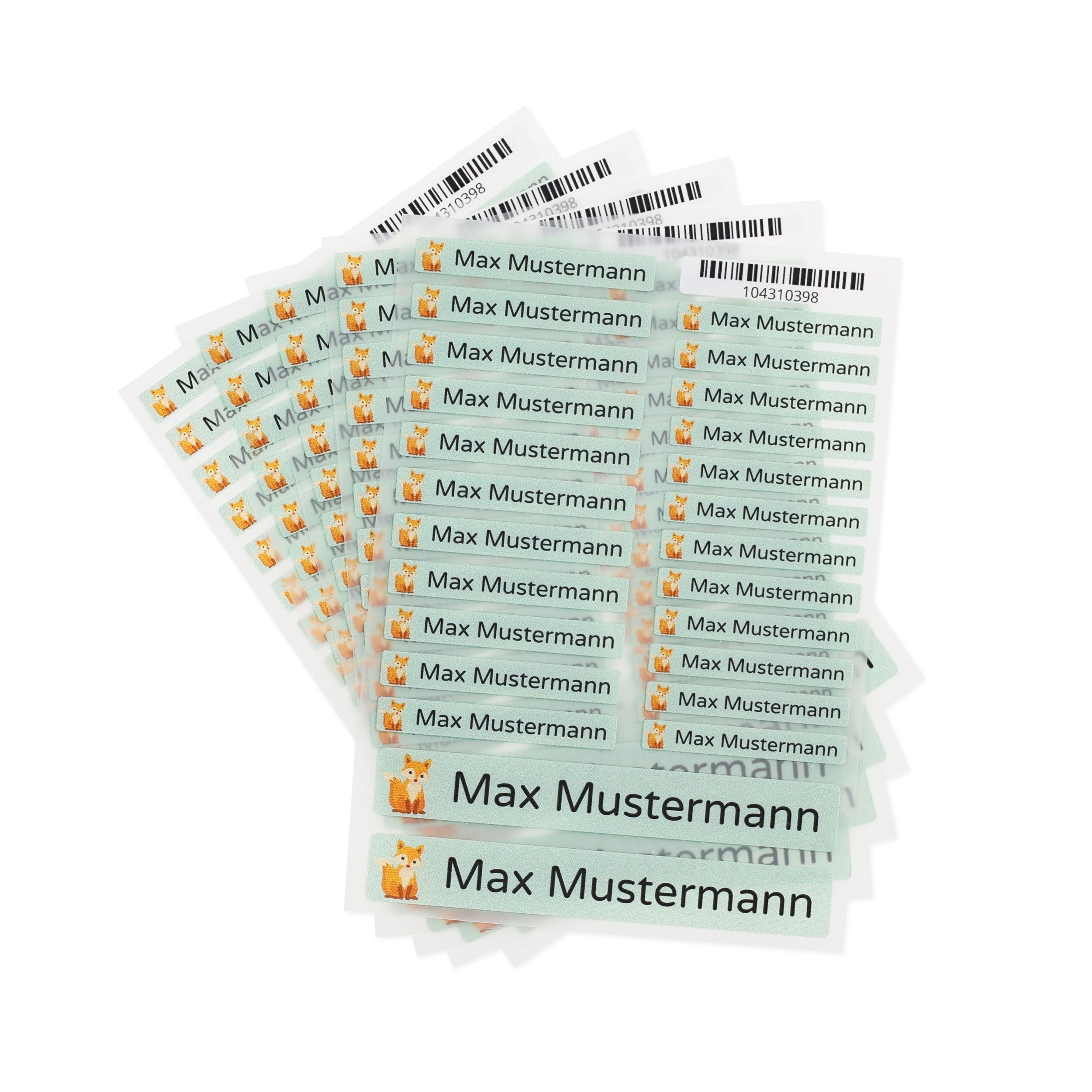 Bügeleitlabels für Kinder, Set mit 225 bunten Aufklebern in verschiedenen Motiven und Größen, zum Markieren von Kleidung