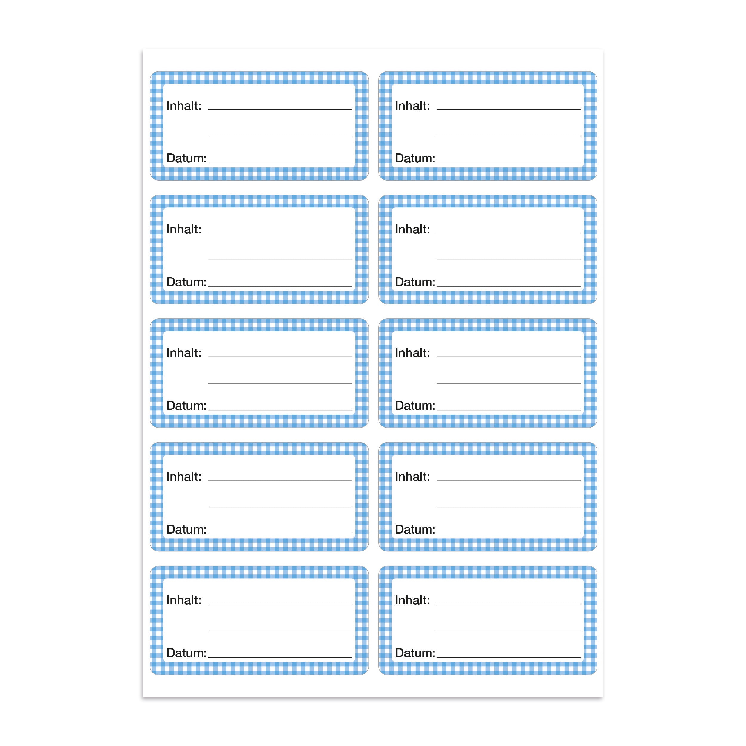 Gefrieretiketten / Tiefkühletiketten / Küchenetiketten inkl. Permanent Marker
