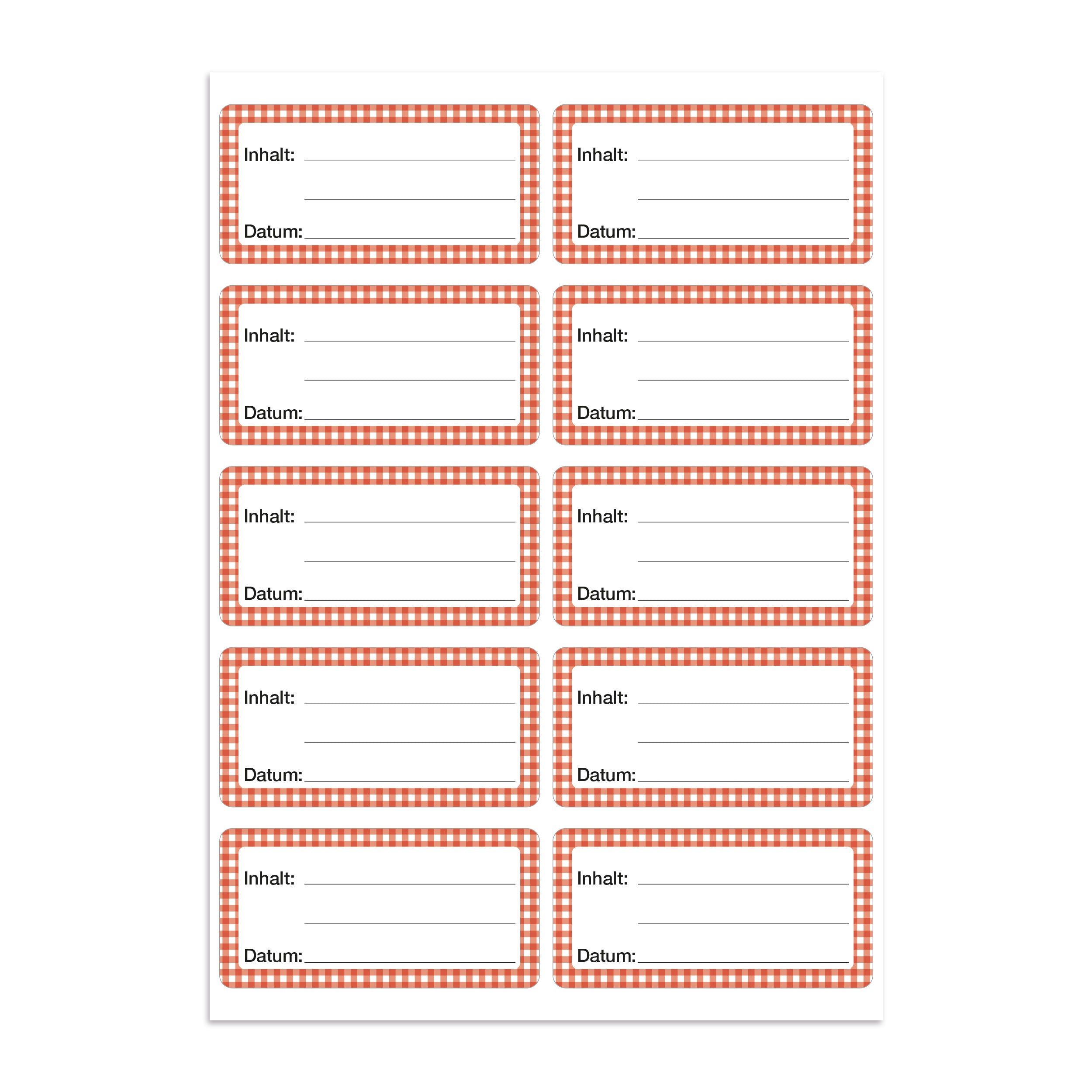 Gefrieretiketten / Tiefkühletiketten / Küchenetiketten inkl. Permanent Marker