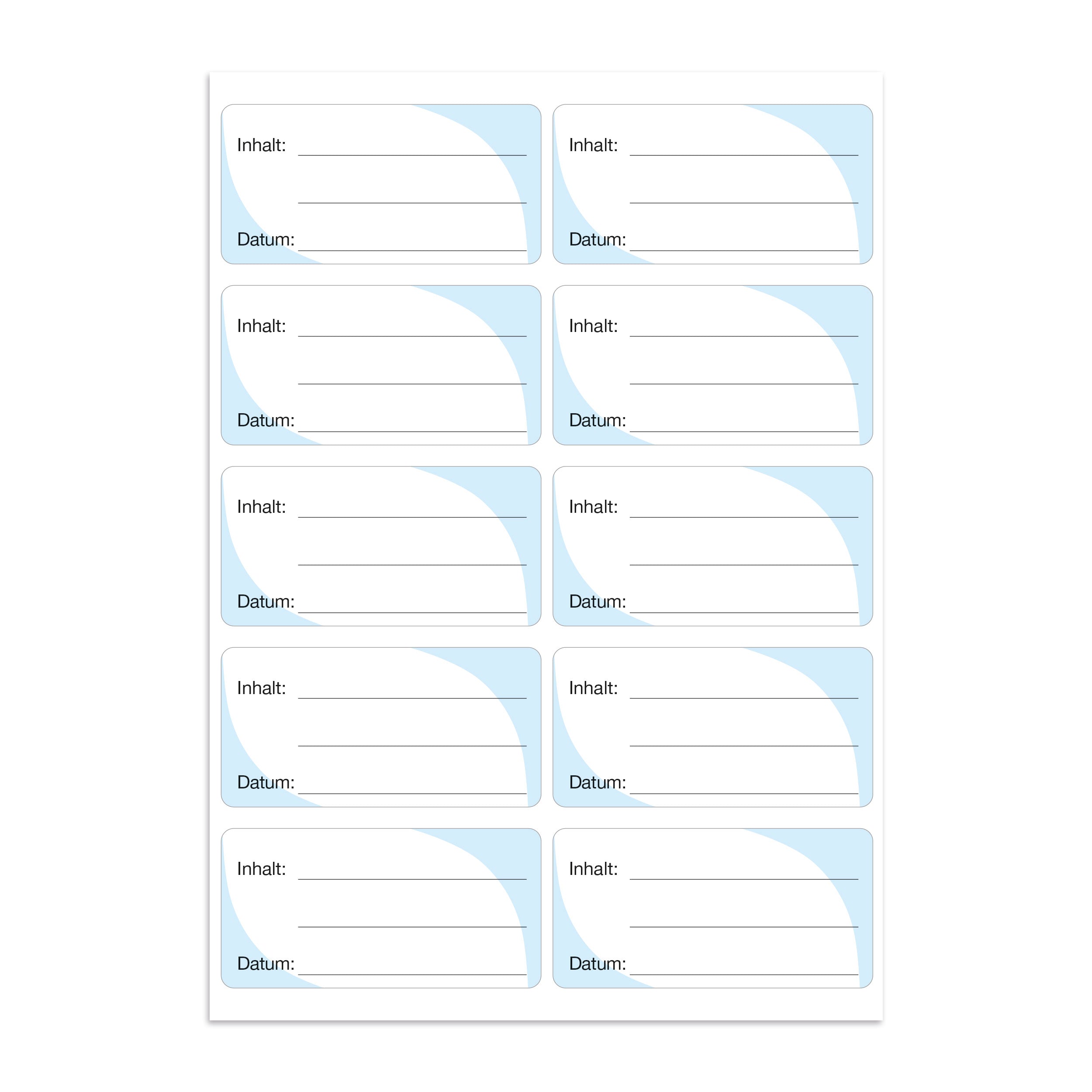 Gefrieretiketten / Tiefkühletiketten / Küchenetiketten inkl. Permanent Marker