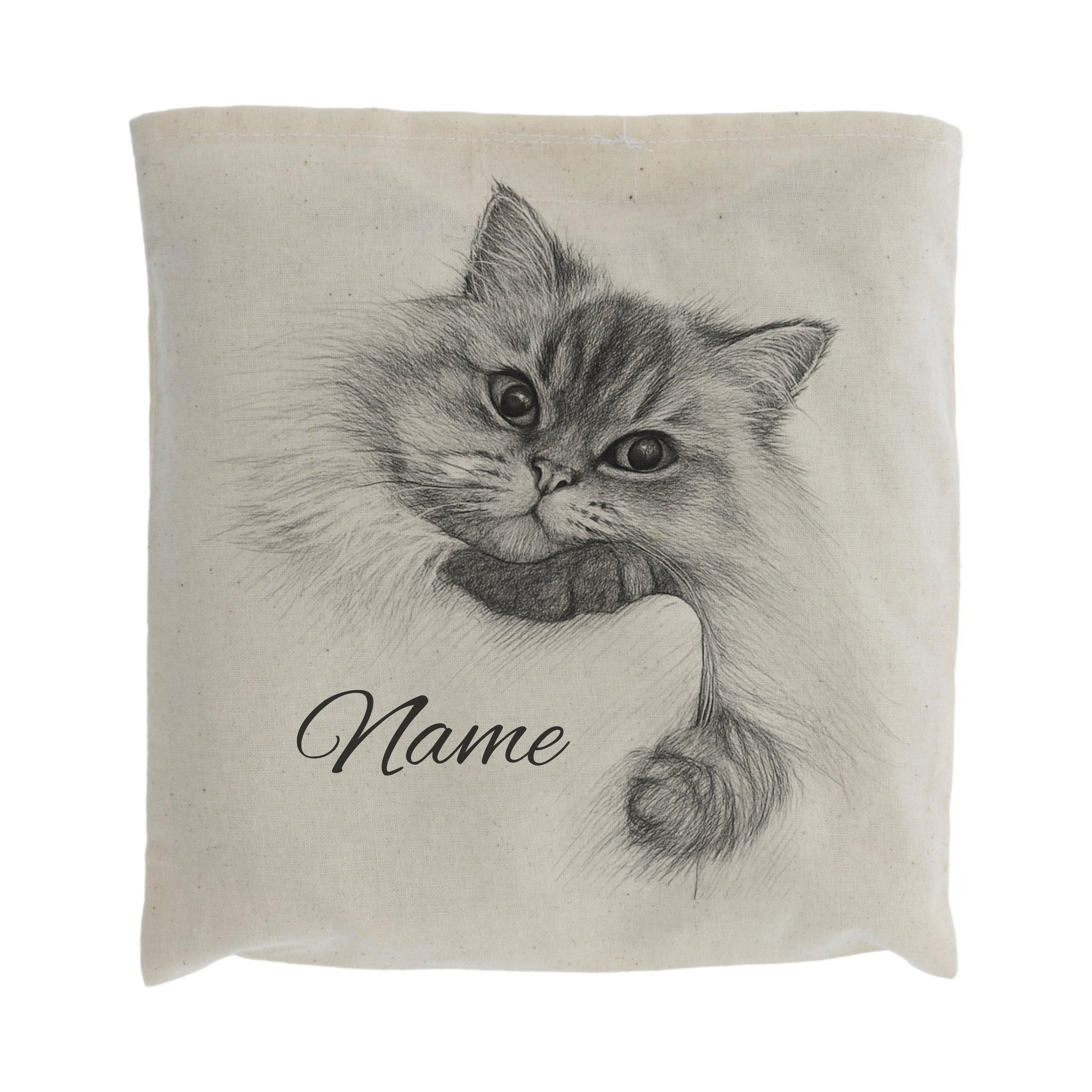 Kirschkernkissen mit Bleistiftzeichnung & Individualisierung - adressaufkleber-fabrik.de