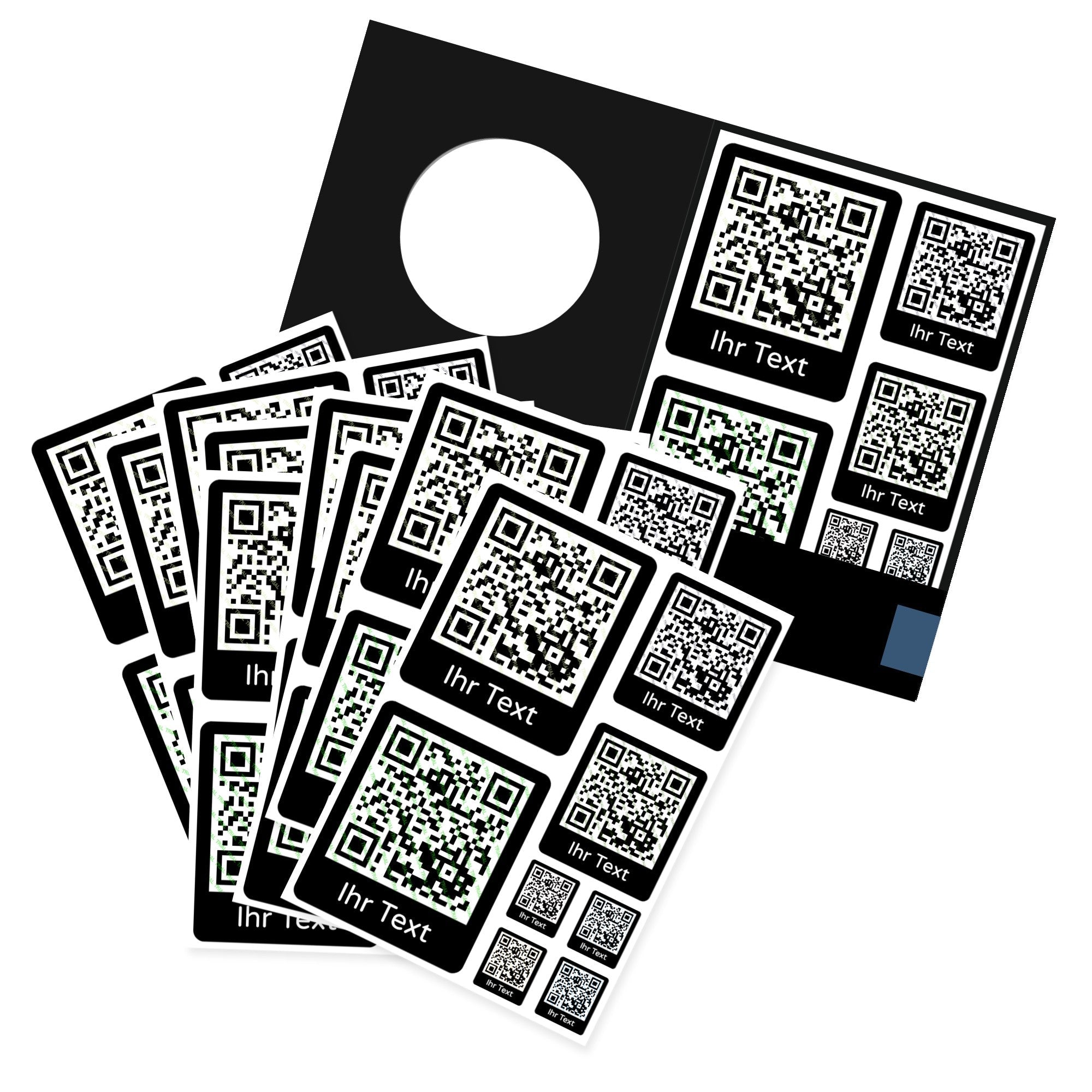 80 QR-Code Aufkleber in 3 Größen, selbstklebende Etiketten für Etikettendrucker, von aufkleberdrucker.de