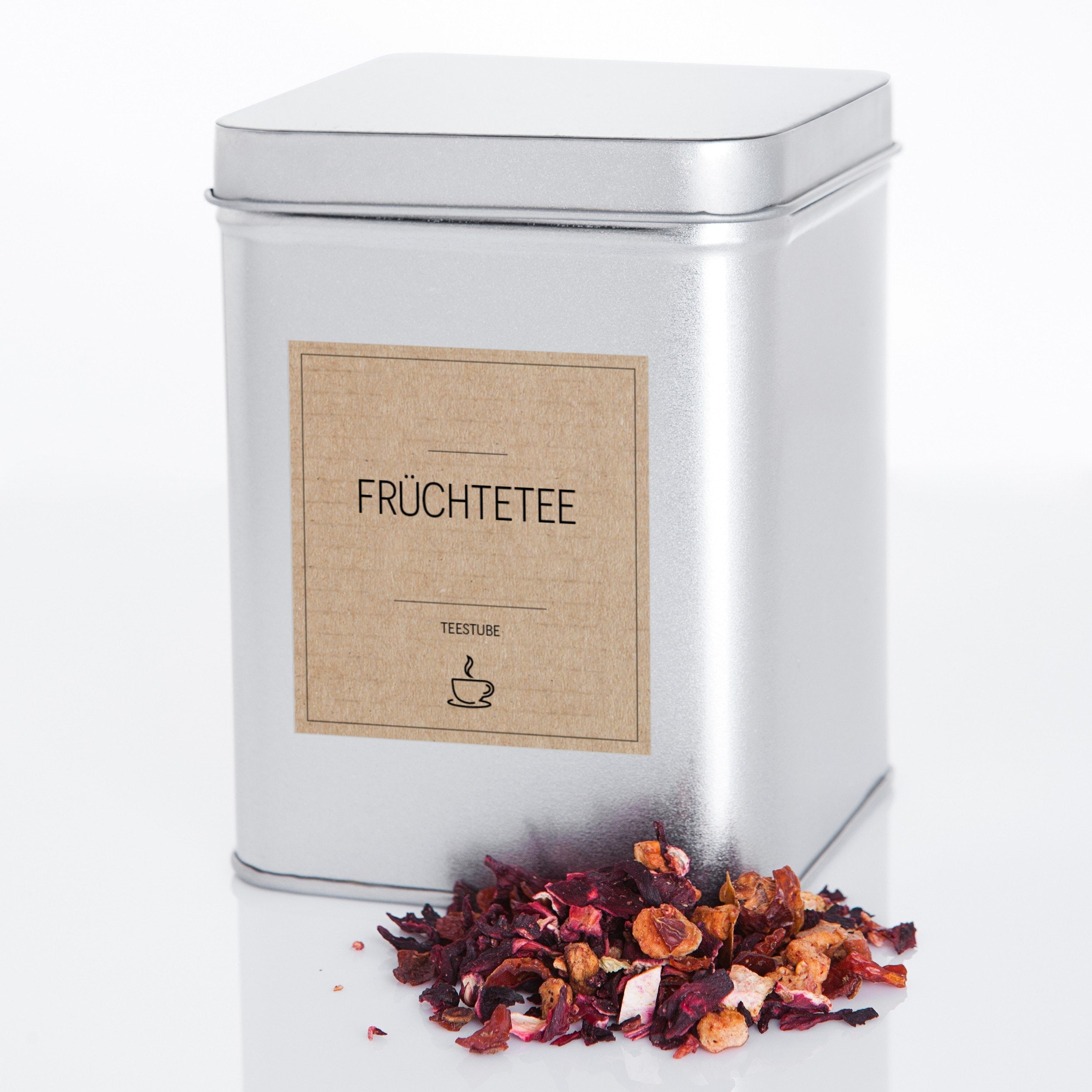 Aufkleber für Teedosen – Tee-Etiketten (Set mit 48 Aufklebern)