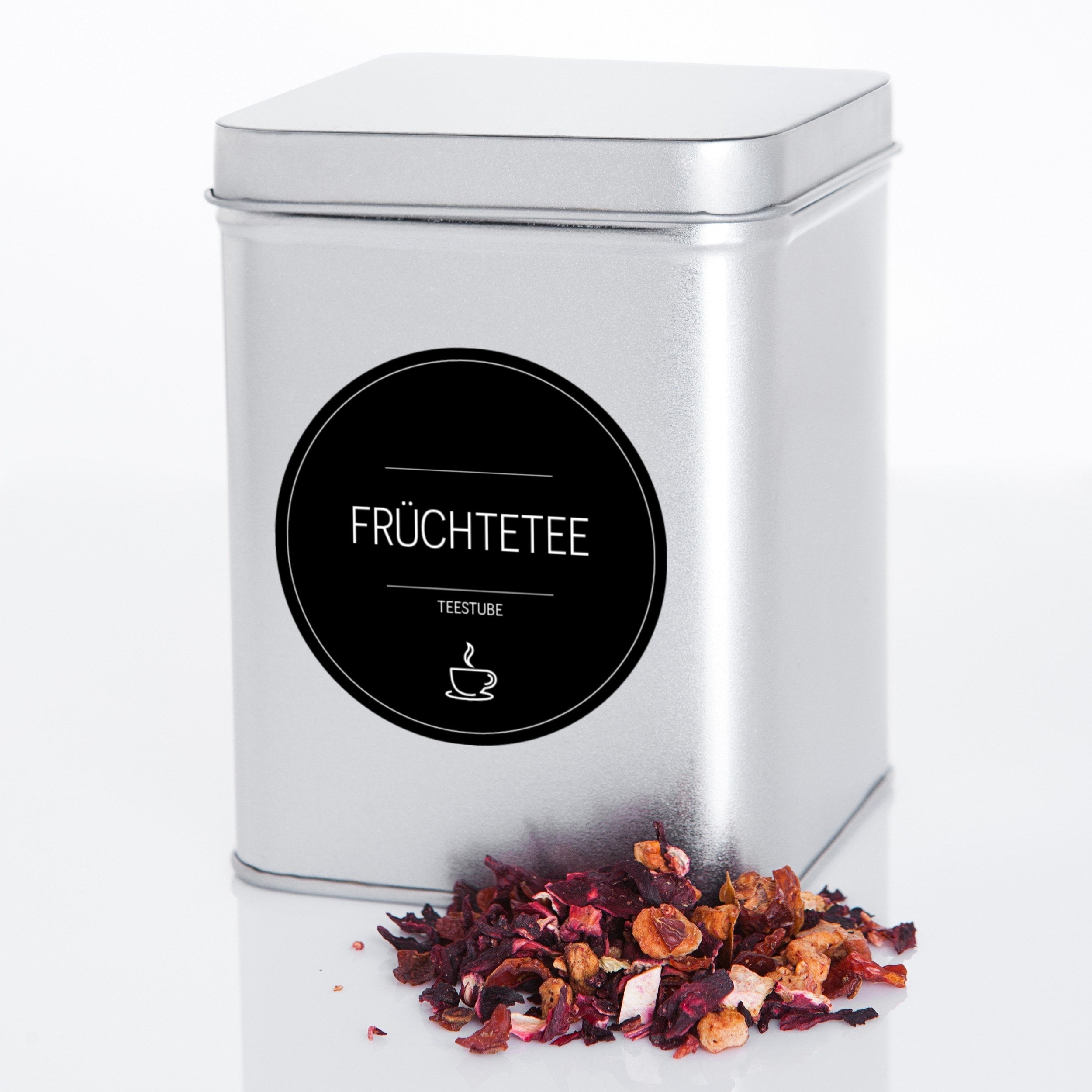 Aufkleber für Teedosen – Tee-Etiketten (Set mit 48 Aufklebern)