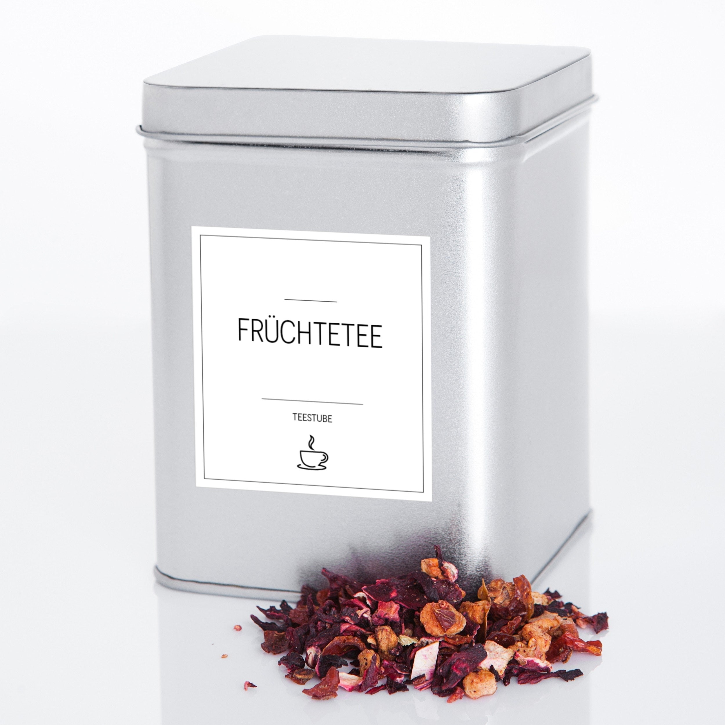 Aufkleber für Teedosen – Tee-Etiketten (Set mit 48 Aufklebern)