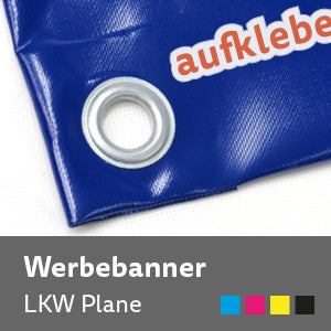 Banner Druck auf Plane