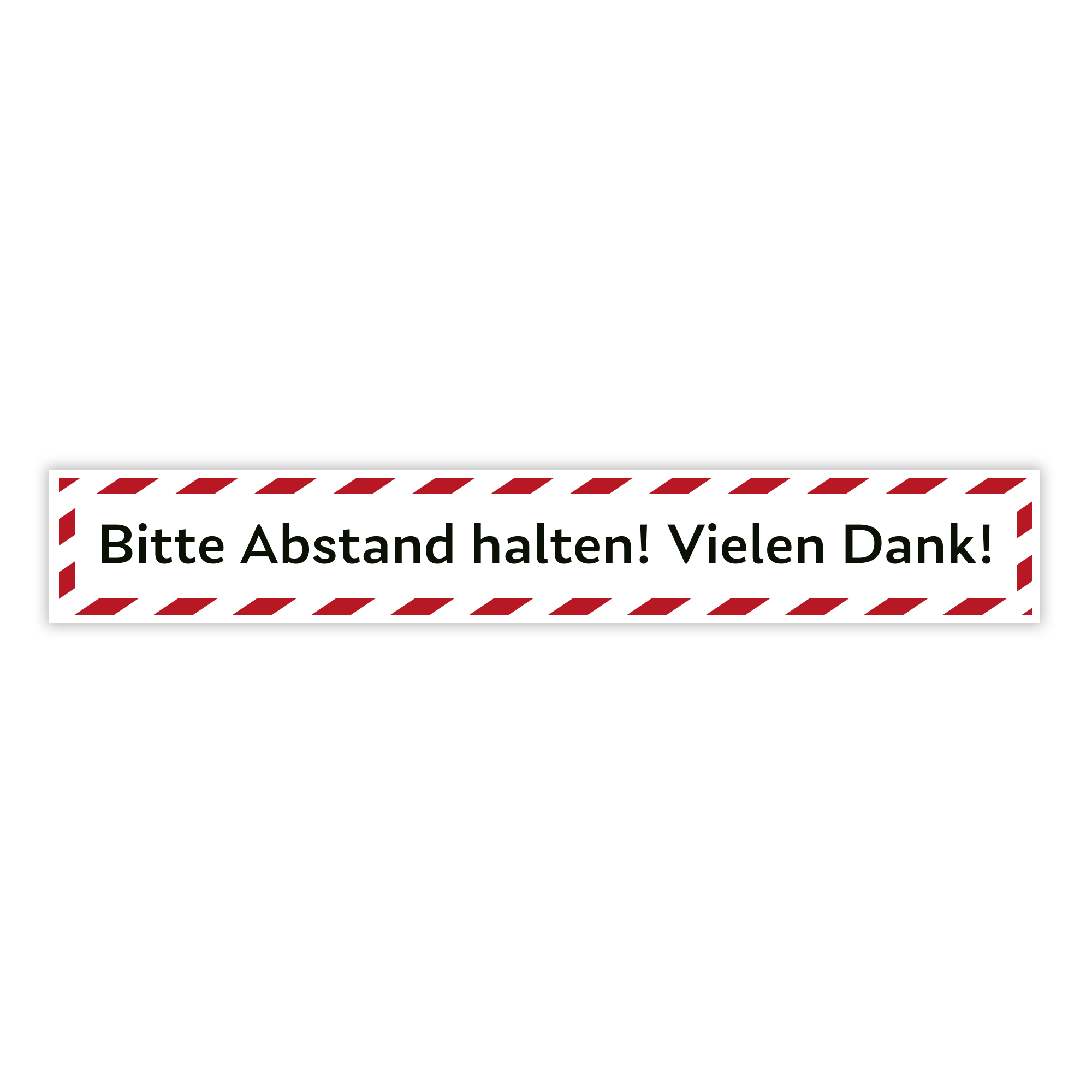 Fußbodenaufkleber 700x100 mm "Bitte Abstand halten ! Vielen Dank!"