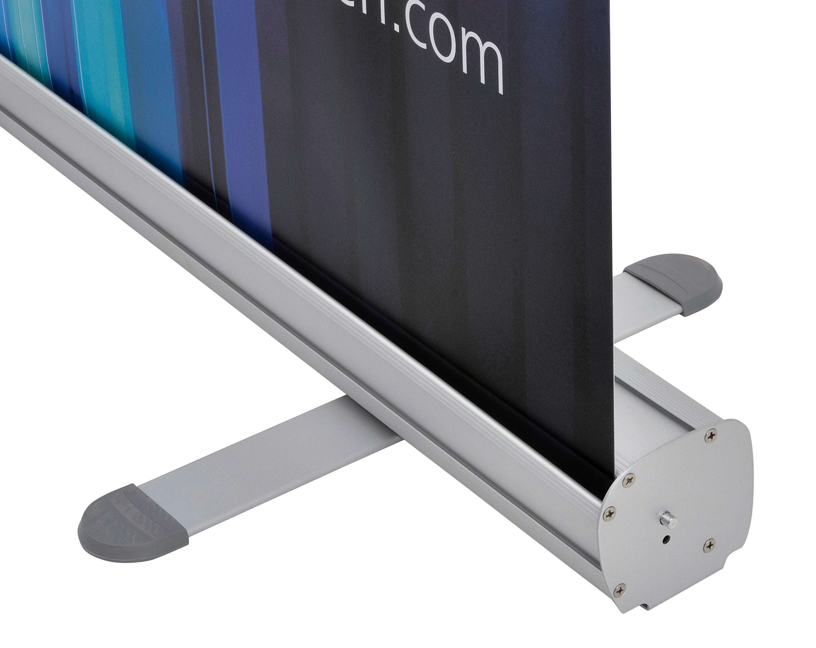 Roll-Up-Display 203x85 cm mit Druck, tragbares Werbeständer aus Stoff und Aluminium, ideal für Messen und Präsentationen