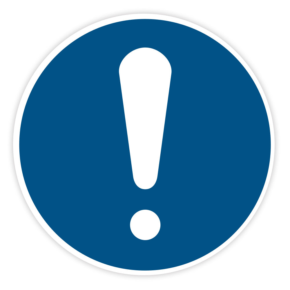 Aufkleber "Allgemeines Gebotszeichen"