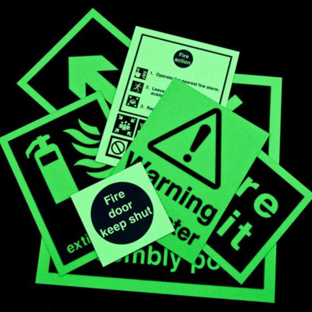 Phosphoreszierende Folienaufkleber - Nachleuchtfolie Leuchtfolie (bis zu 5 Jahre) - aufkleberdrucker.de