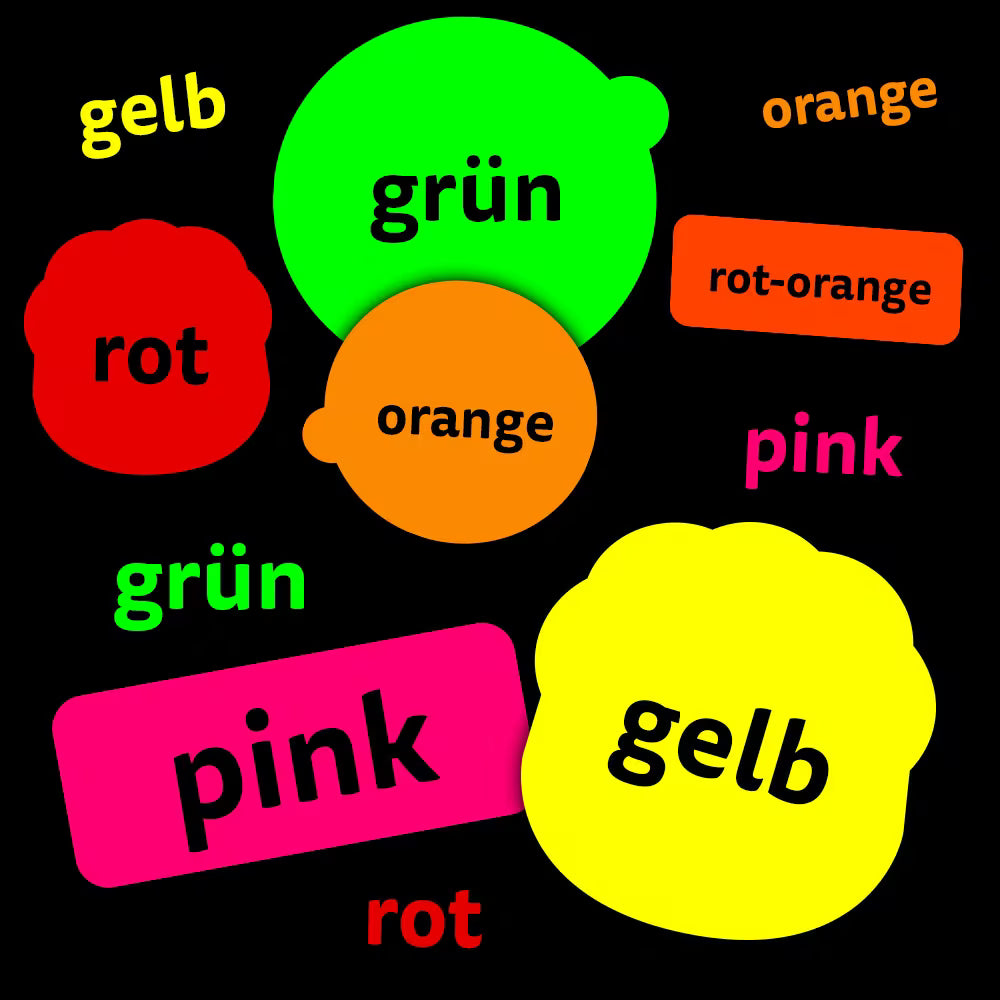 Aufkleber - Neonfolie - Tagesleuchtfolie - aufkleberdrucker.de