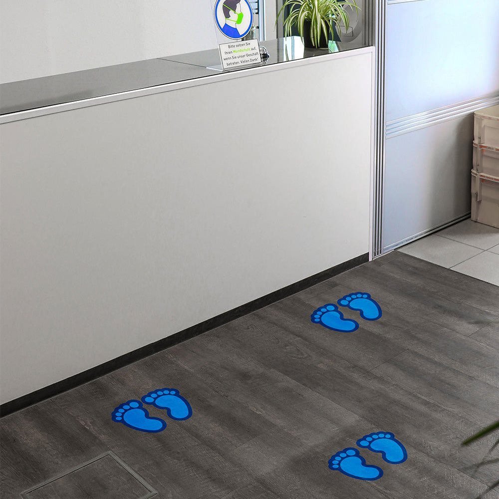 Fußbodenaufkleber Kinderfüße - Fußpaar (Fußgröße 170x125 mm)