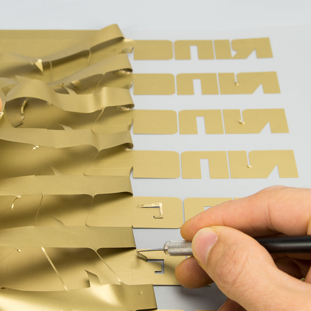 Klebebuchstaben gold