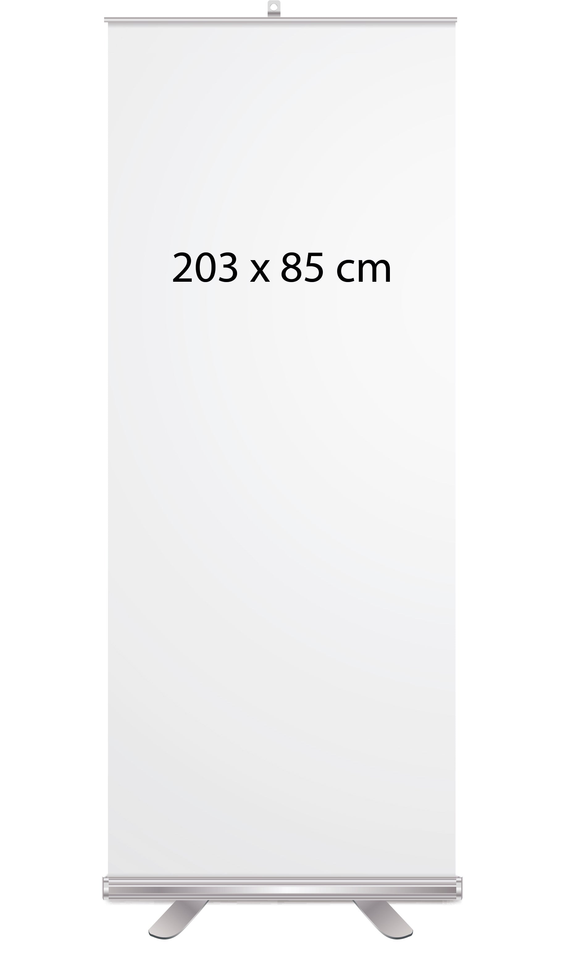 Roll-up Display 203x85 cm mit Druck, tragbares Werbeplakat, leicht aufzustellen, ideal für Messen und Präsentationen