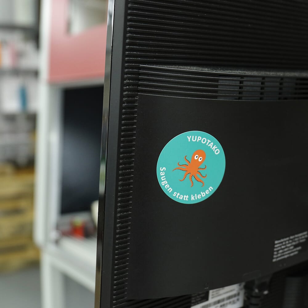 Haftfolie ohne Kleber / YUPOTako® XAD 1082 Klebefolie - aufkleberdrucker.de