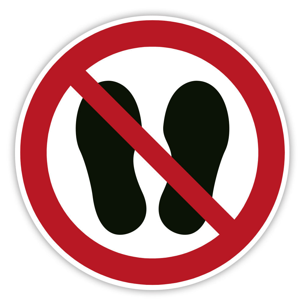 Verbotsschild Betreten der Fläche verboten