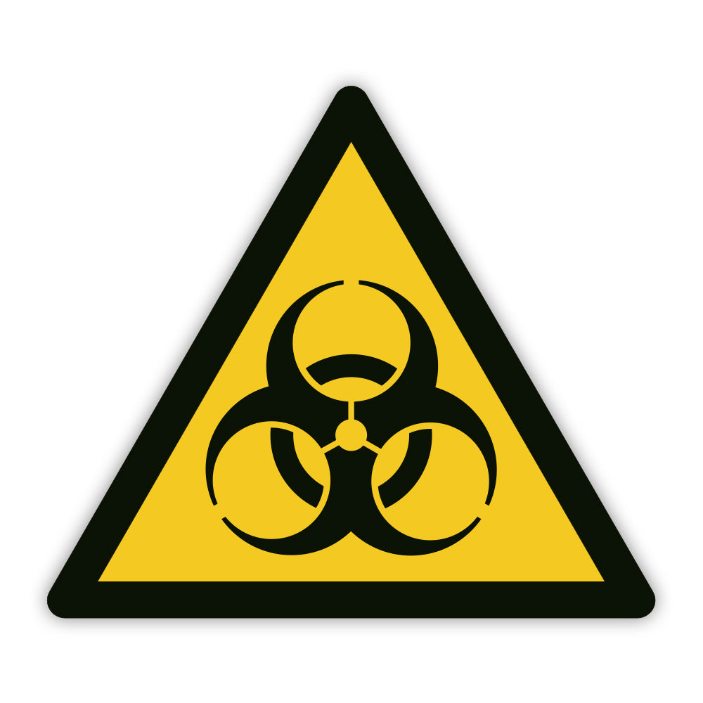 Warnaufkleber vor Biogefährdung
