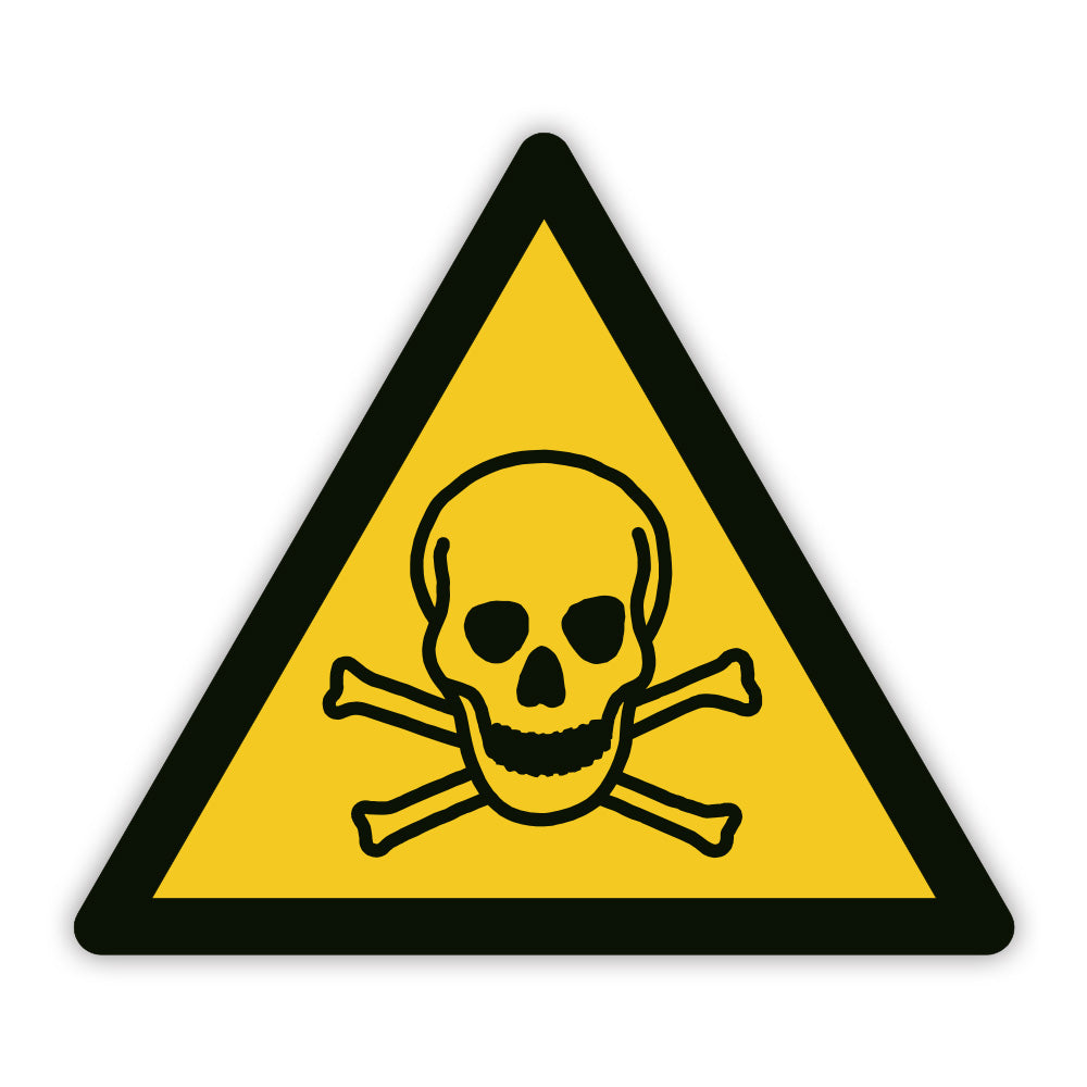 Warnaufkleber vor giftigen Stoffen
