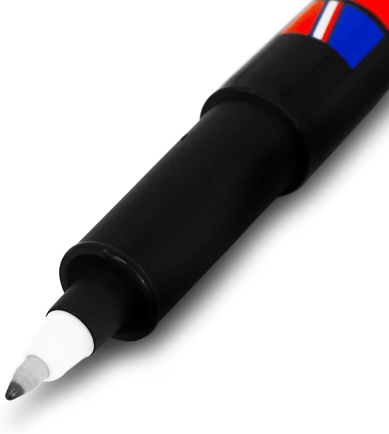 edding 141 F Permanent Folienstift in Schwarz zum Beschriften von Namensaufklebern, gut sichtbar auf der Folie