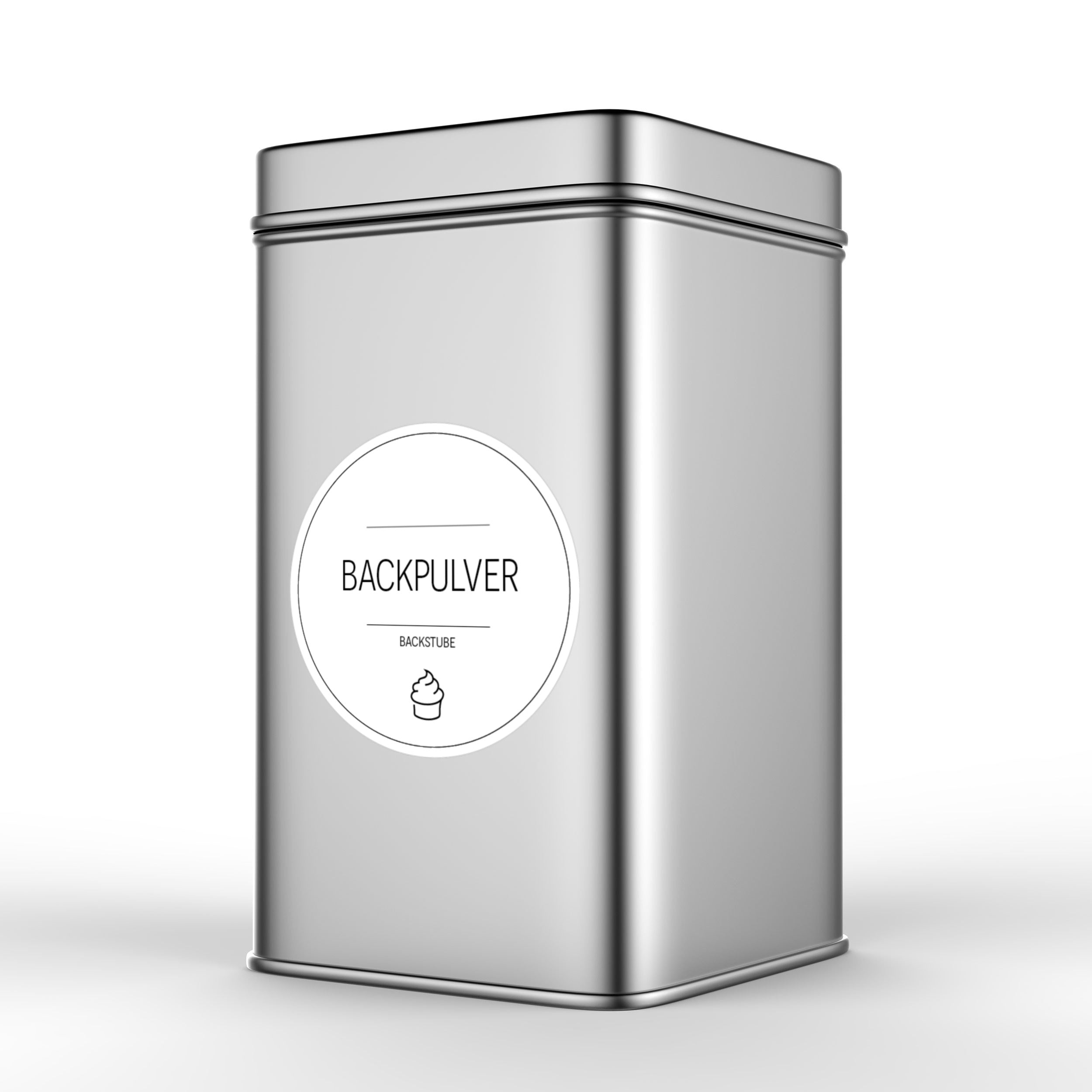 Runde weiße Back-Etiketten für Backzutaten, Set mit 120 Aufklebern, ideal zum Beschriften von Backwaren und Zutaten.