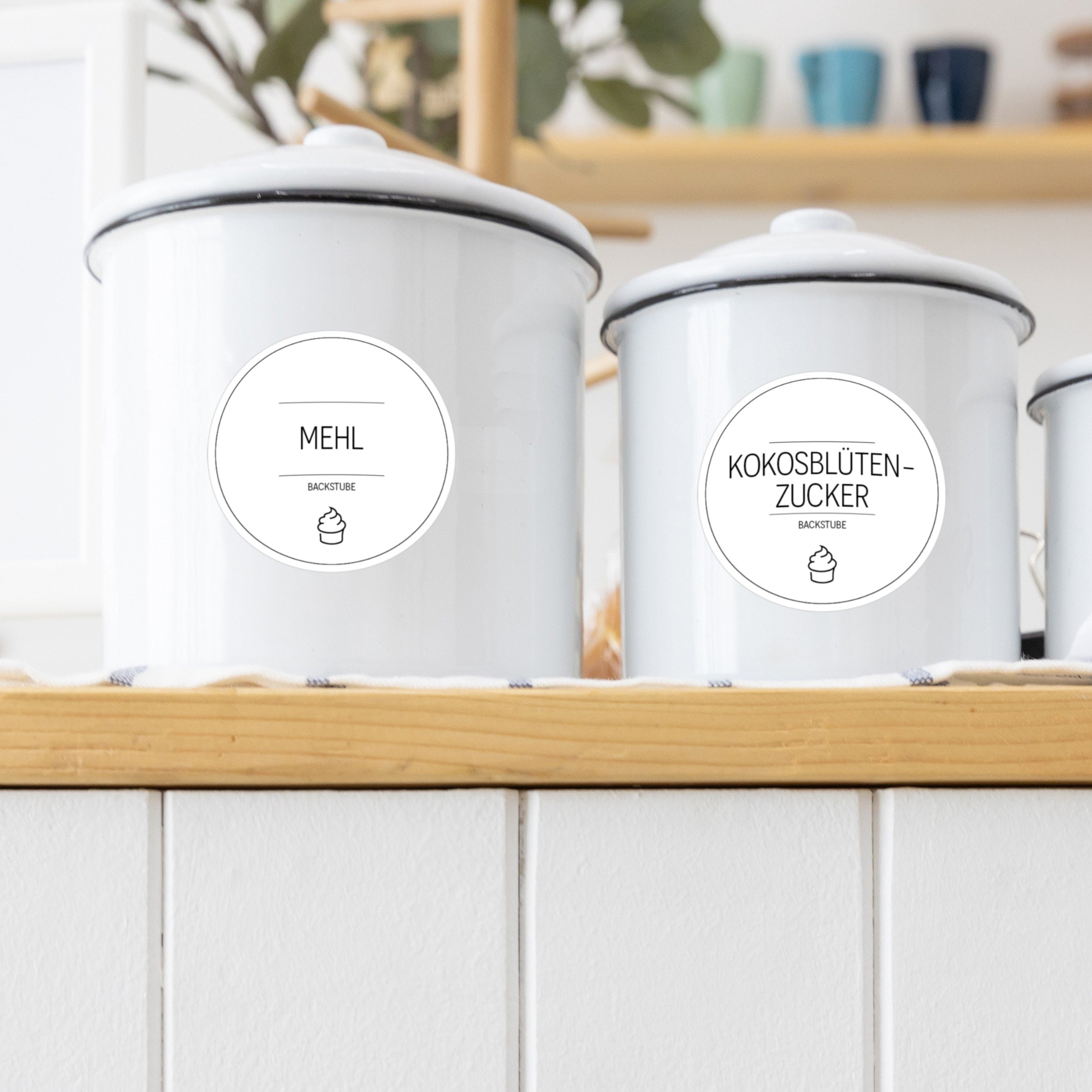 Back-Etiketten – Aufkleber für Backzutaten (Set mit 120 Aufklebern)