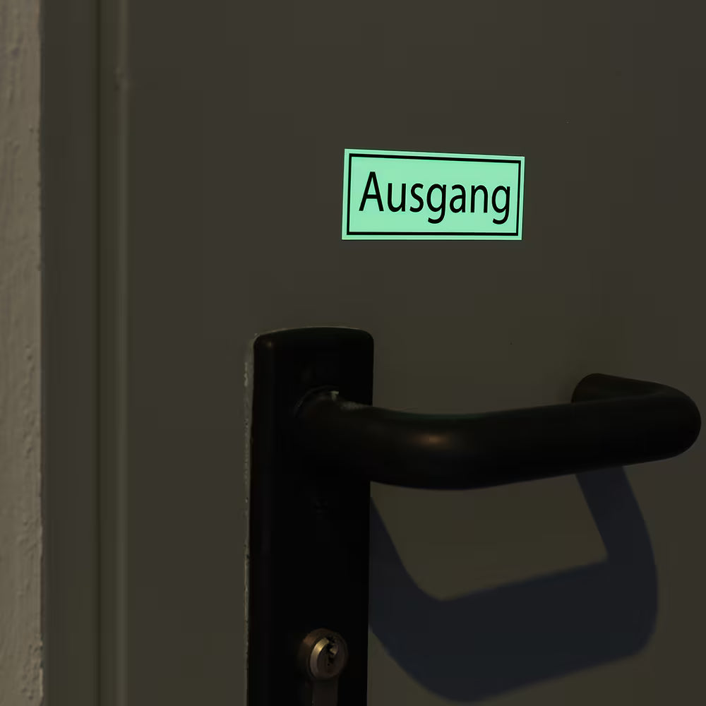 Phosphoreszierende Folienaufkleber - Nachleuchtfolie Leuchtfolie (bis zu 5 Jahre) - aufkleberdrucker.de