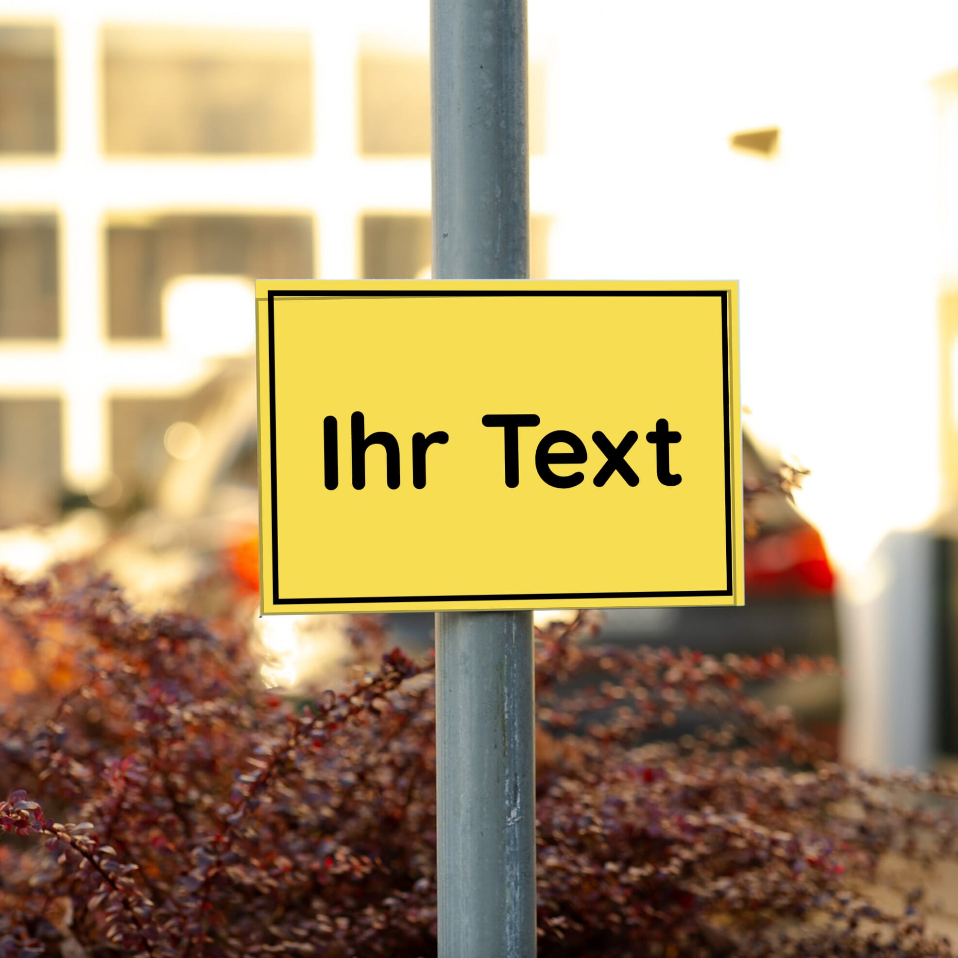 Individuelles Wunschtext-Schild aus 3mm Aluminium-Verbund, 300x200 mm, mit personalisiertem Aufdruck, für Beschilderung oder Dekoration