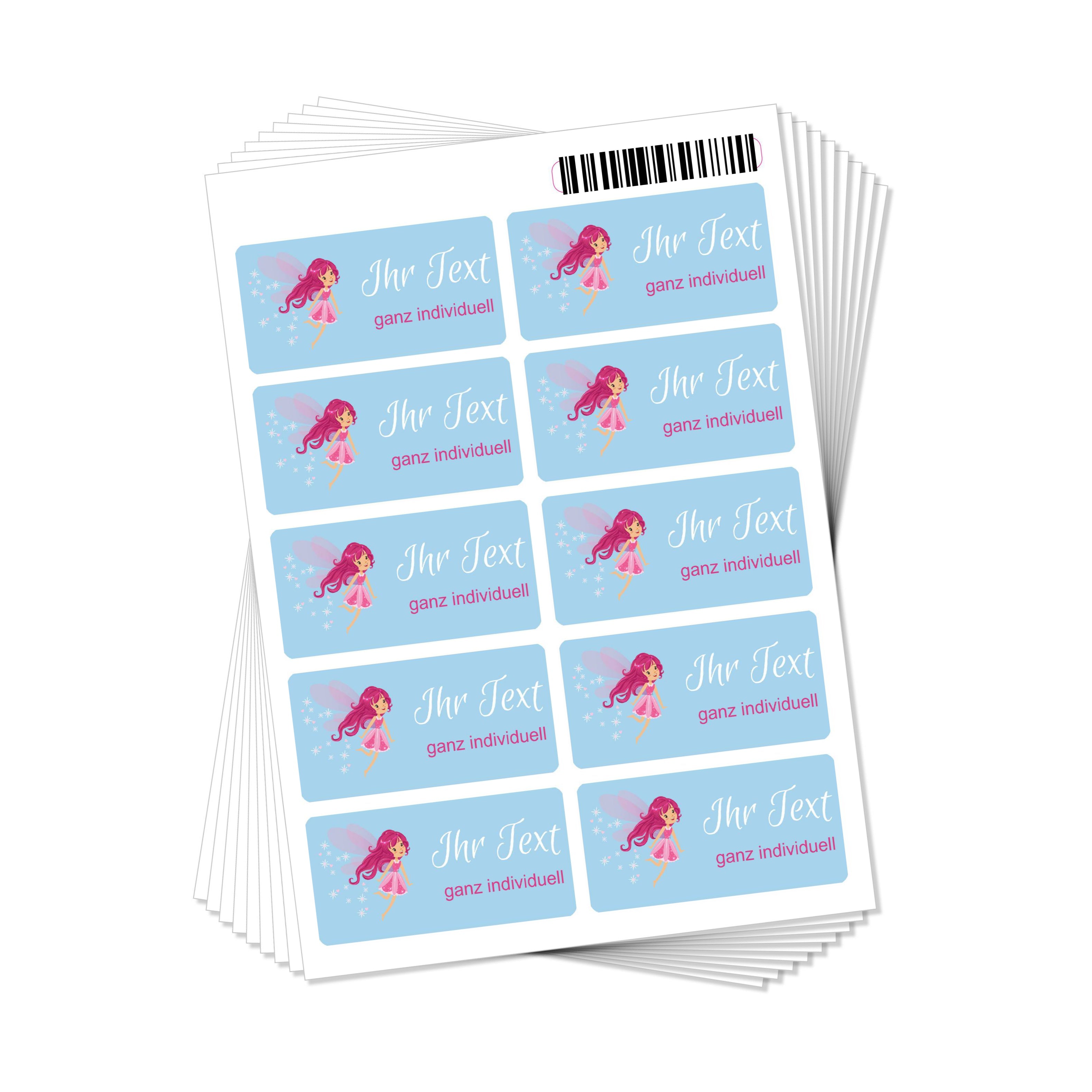 50 individuelle Adressaufkleber in 50x25 mm mit Namens- und Adressetiketten, ideal für Schule, Kita und Co.