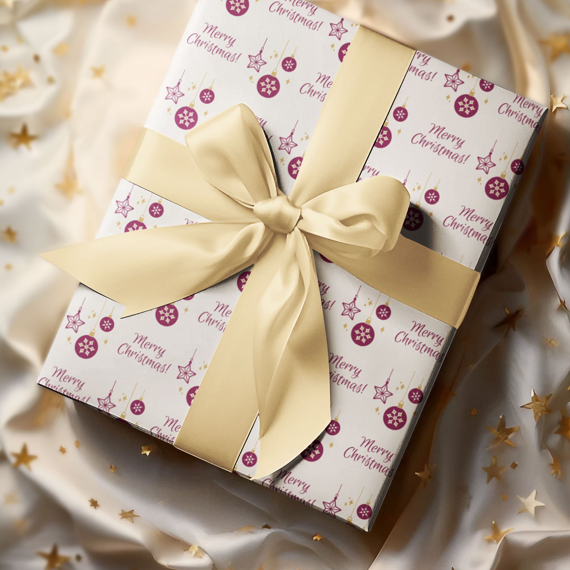 Individuell bedrucktes Geschenkpapier mit kreativem Design, ideal für personalisierte Geschenkverpackungen.