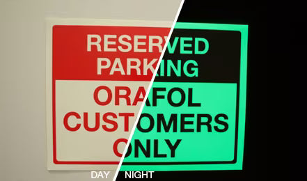 Phosphoreszierende Folienaufkleber - Nachleuchtfolie Leuchtfolie (bis zu 5 Jahre) - aufkleberdrucker.de