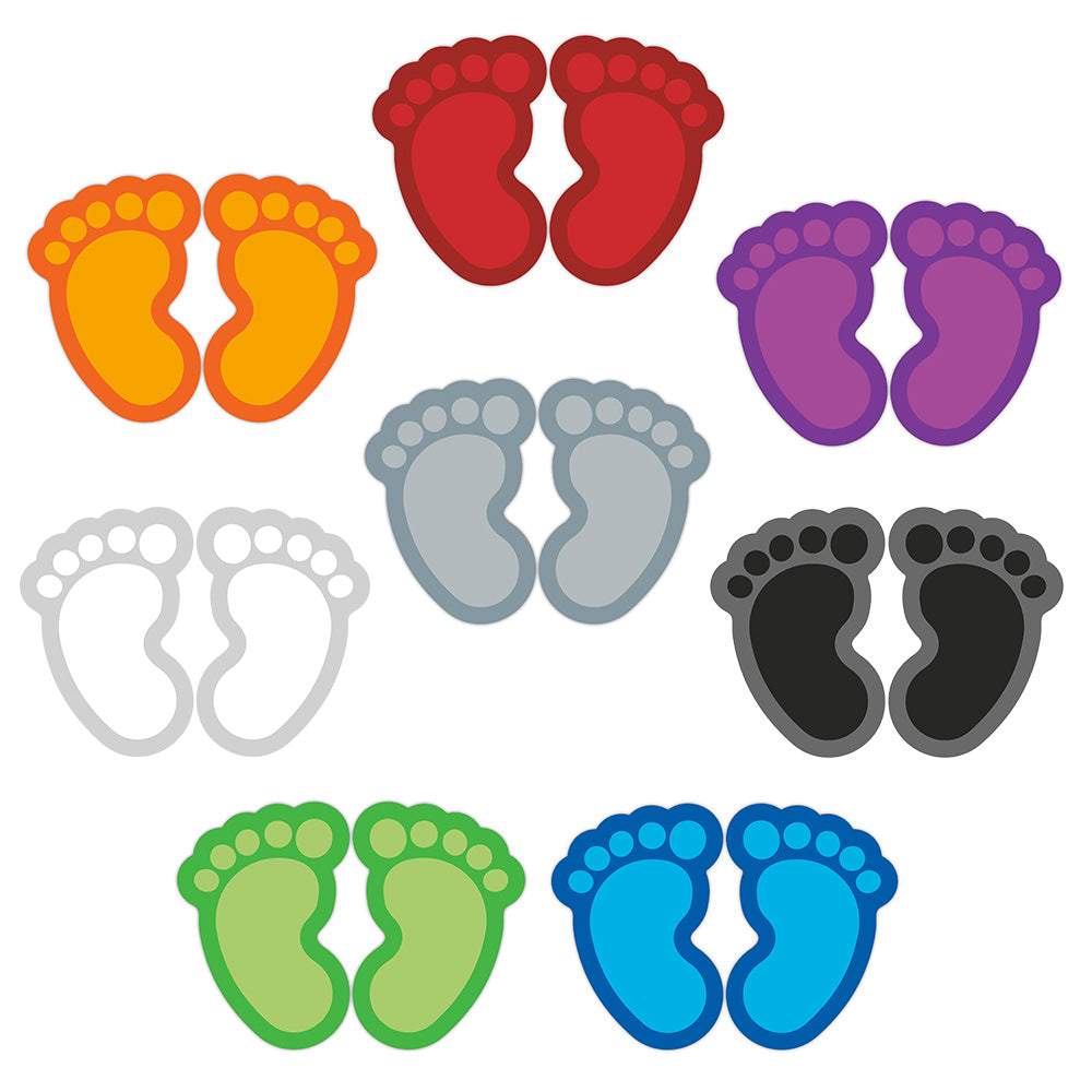 Fußbodenaufkleber Kinderfüße - Fußpaar (Fußgröße 170x125 mm)