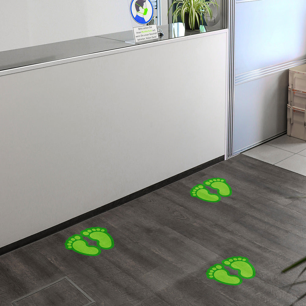 Fußbodenaufkleber Kinderfüße - Fußpaar (Fußgröße 170x125 mm)