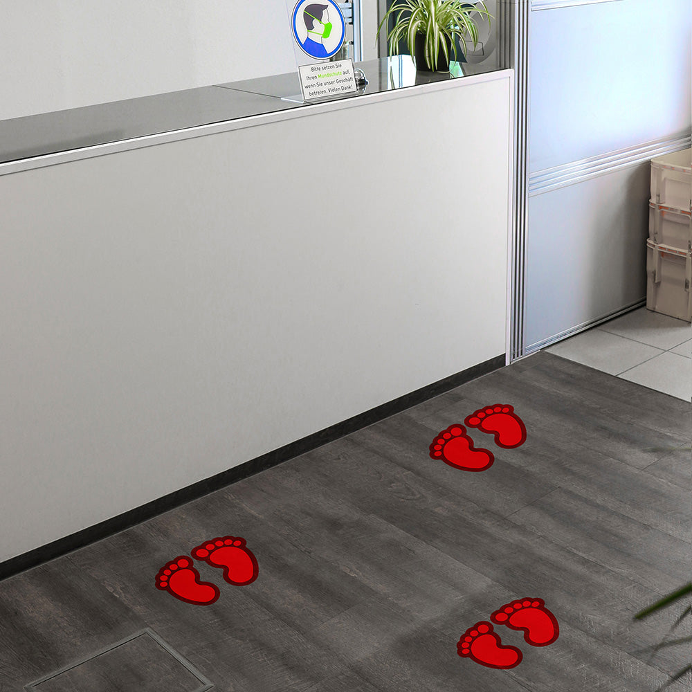 Fußbodenaufkleber Kinderfüße - Fußpaar (Fußgröße 170x125 mm)