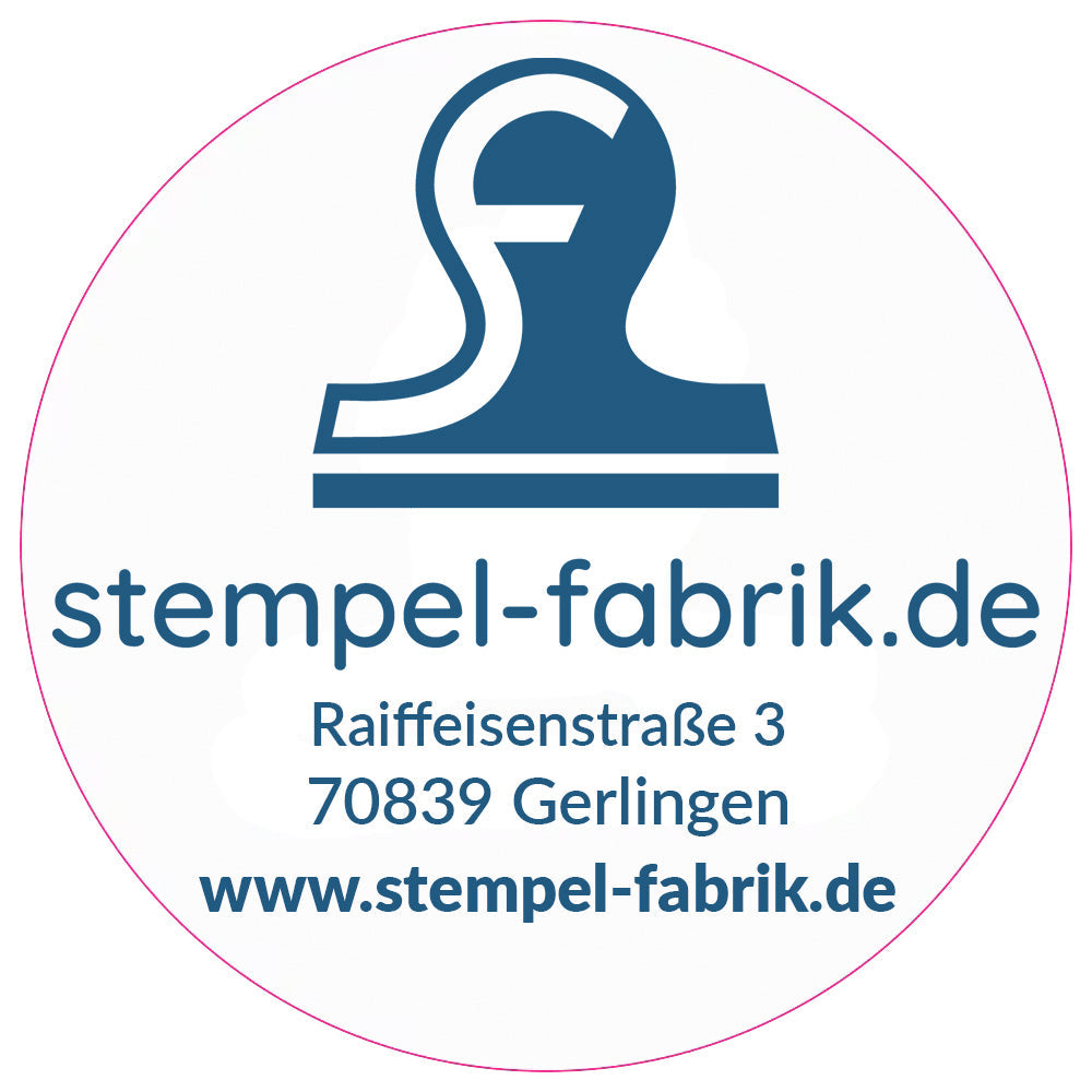 Runder Logo-Aufkleber 40 mm von Orafol, weißer Hintergrund mit schwarzem Logo, wetterfest und für verschiedene Oberflächen geeignet.